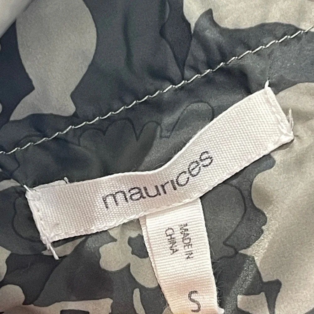 Maurices Utility Jacket - Green and Gray CAMO WOMENS SIZE S DRAWSTRING WAIST